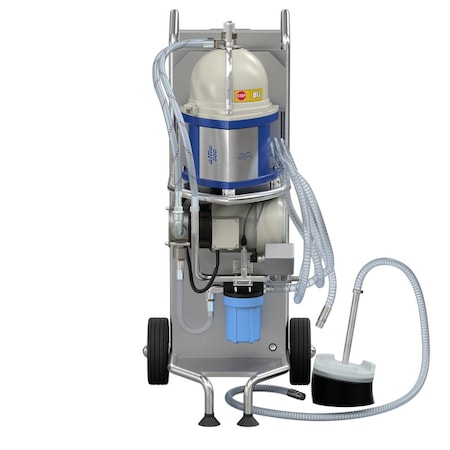 Alfa Laval Cleaning system for removal of tramp oil and particulate from metalworking and wash fluids, 2.2 GPM Alfie 500 with Bellows Suction Device